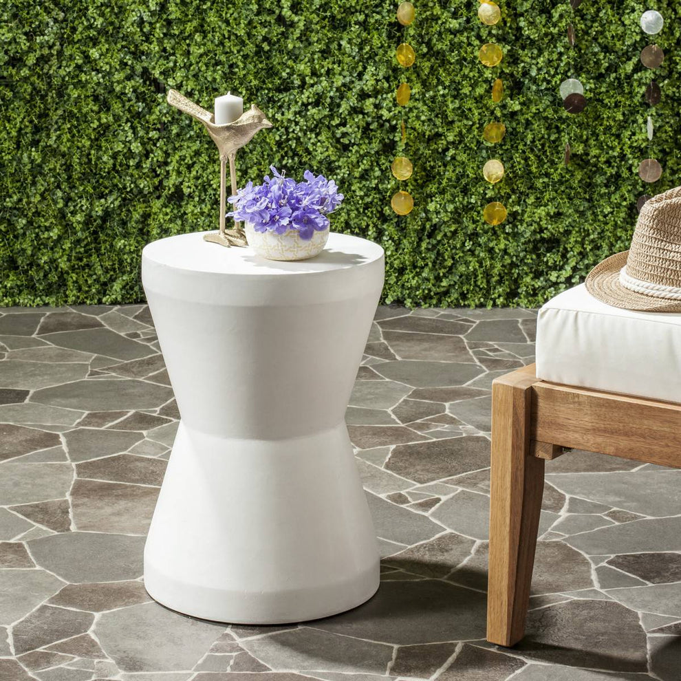 Safavieh Torre Indoor/Outdoor Modern Concrete 17.3-Inch H Accent Table | Outdoor Tables |  Modishstore  - 4