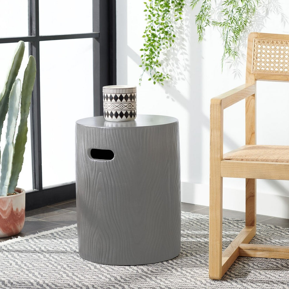 Safavieh Trunk Indoor/Outdoor Modern Concrete Round 16.5-Inch H Accent Table | Accent Tables |  Modishstore  - 2