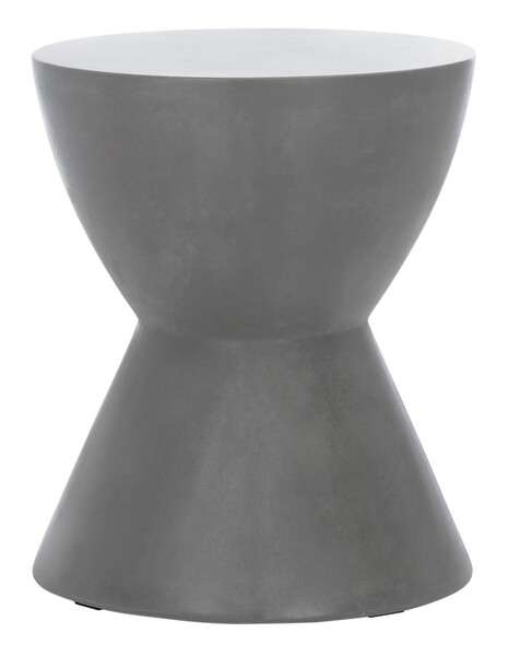 Safavieh Athena Indoor/Outdoor Modern Concrete Round 17.7-Inch H Accent Table | Accent Tables |  Modishstore 