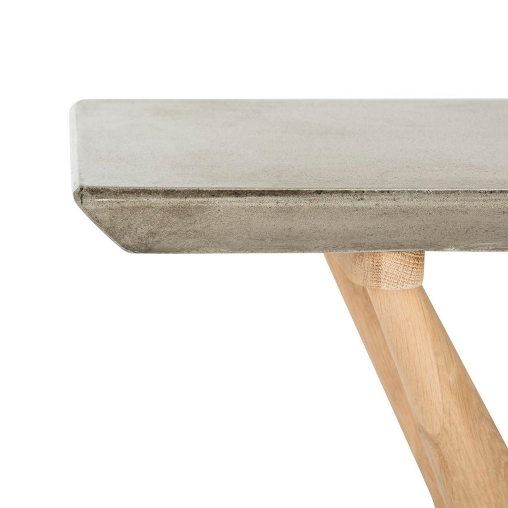 Safavieh Ragna Indoor/Outdoor Modern Concrete 29.92-Inch H Console | Outdoor Tables |  Modishstore  - 4
