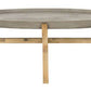 Safavieh Hadwin Indoor/Outdoor Modern Concrete Oval 31.5-Inch Dia Coffee Table | Coffee Tables |  Modishstore 