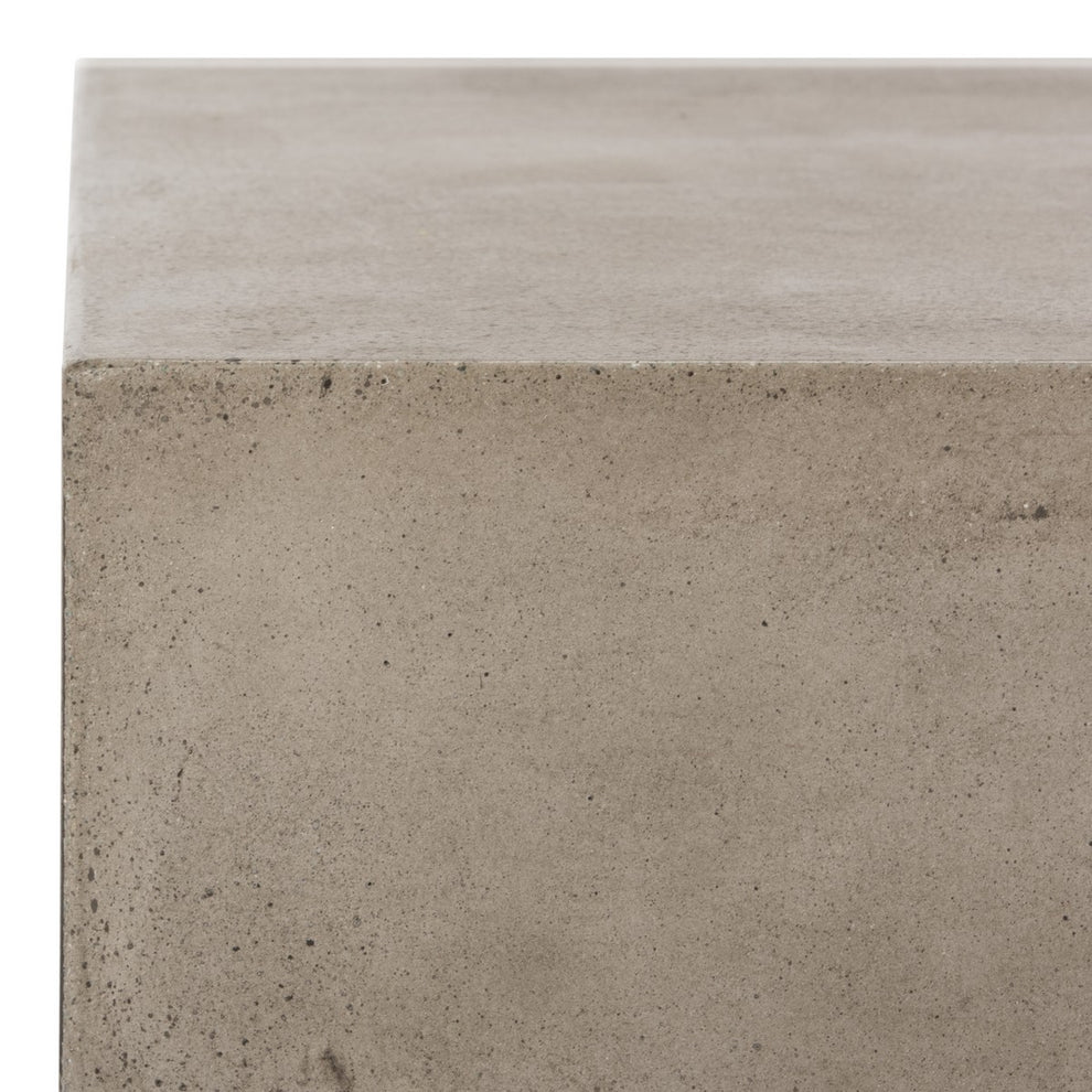 Safavieh Gargon Indoor/Outdoor Modern Concrete 9.84-Inch H Coffee Table With Casters | Coffee Tables |  Modishstore  - 4