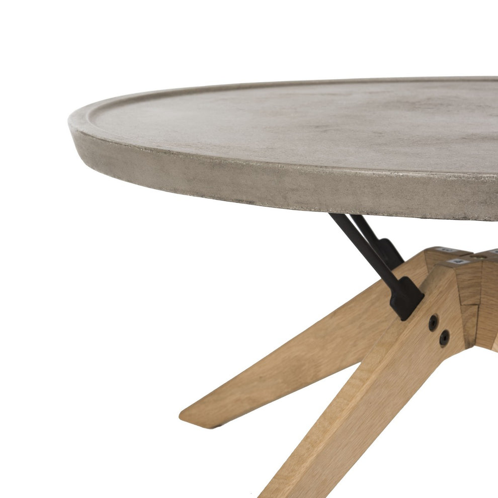 Safavieh Bryson Indoor/Outdoor Modern Concrete Round 14.57-Inch H Coffee Table | Coffee Tables |  Modishstore  - 3