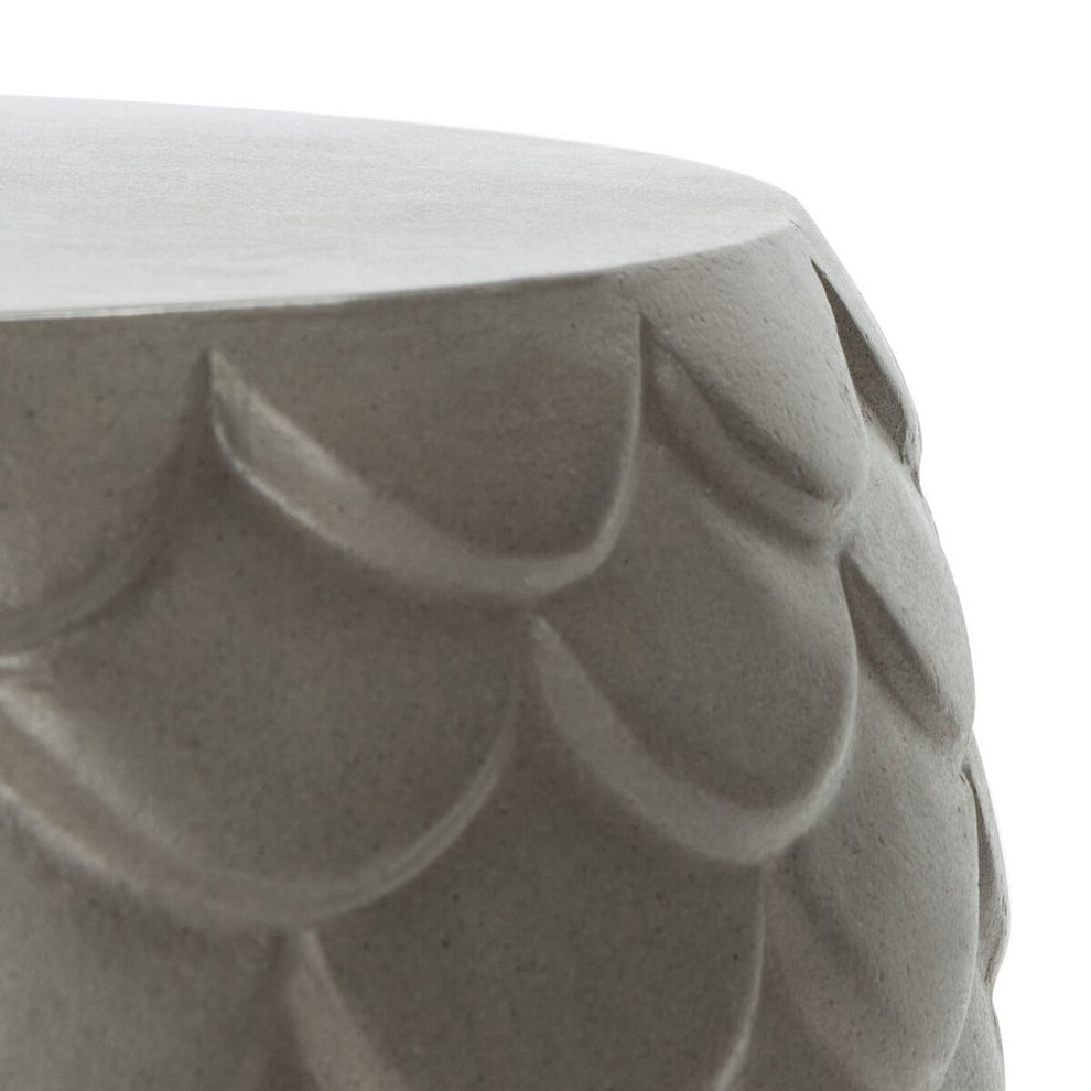 Safavieh Julyvia Concrete Accent Stool | Outdoor Stools & Benches |  Modishstore  - 3
