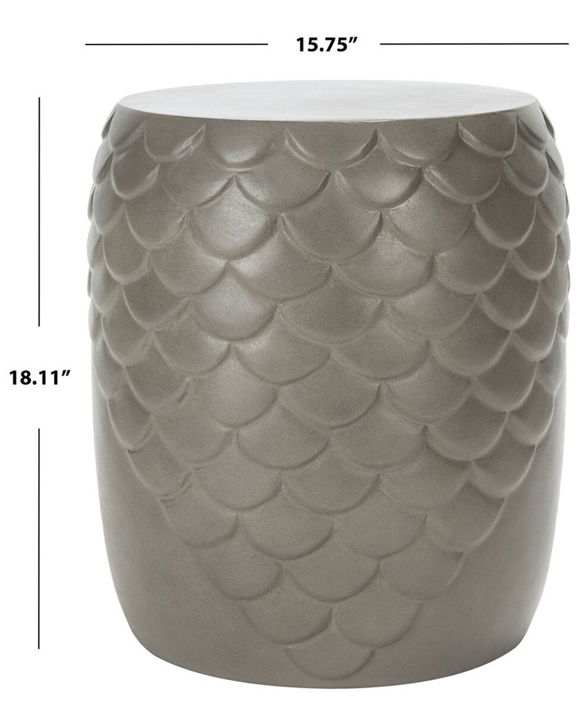 Safavieh Julyvia Concrete Accent Stool | Outdoor Stools & Benches |  Modishstore  - 4