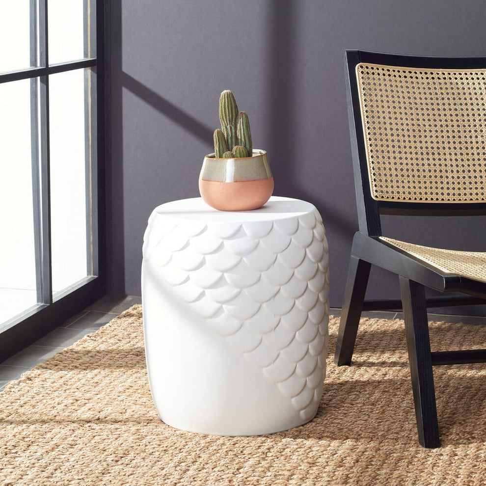 Safavieh Julyvia Concrete Accent Stool | Outdoor Stools & Benches |  Modishstore  - 6