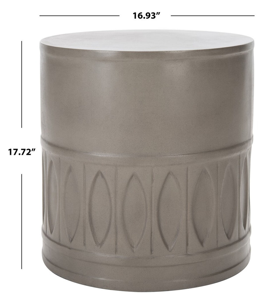 Safavieh Nasya Concrete Accent Stool | Outdoor Stools & Benches |  Modishstore  - 3