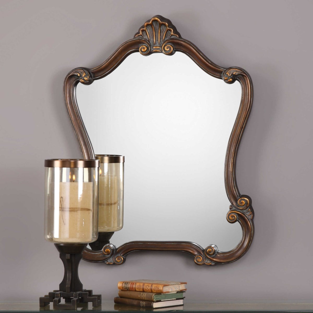Lightly Distressed Bronze Mirrors By Modish Store | Mirrors | Modishstore - 3