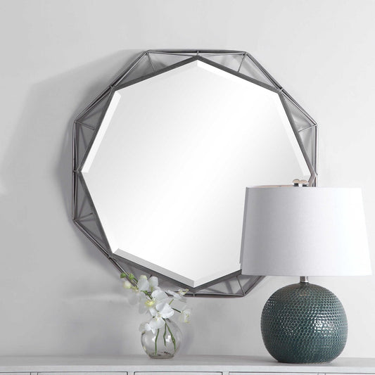 Iron Light Burnished Silver Mirror By Modish Store | Mirrors | Modishstore