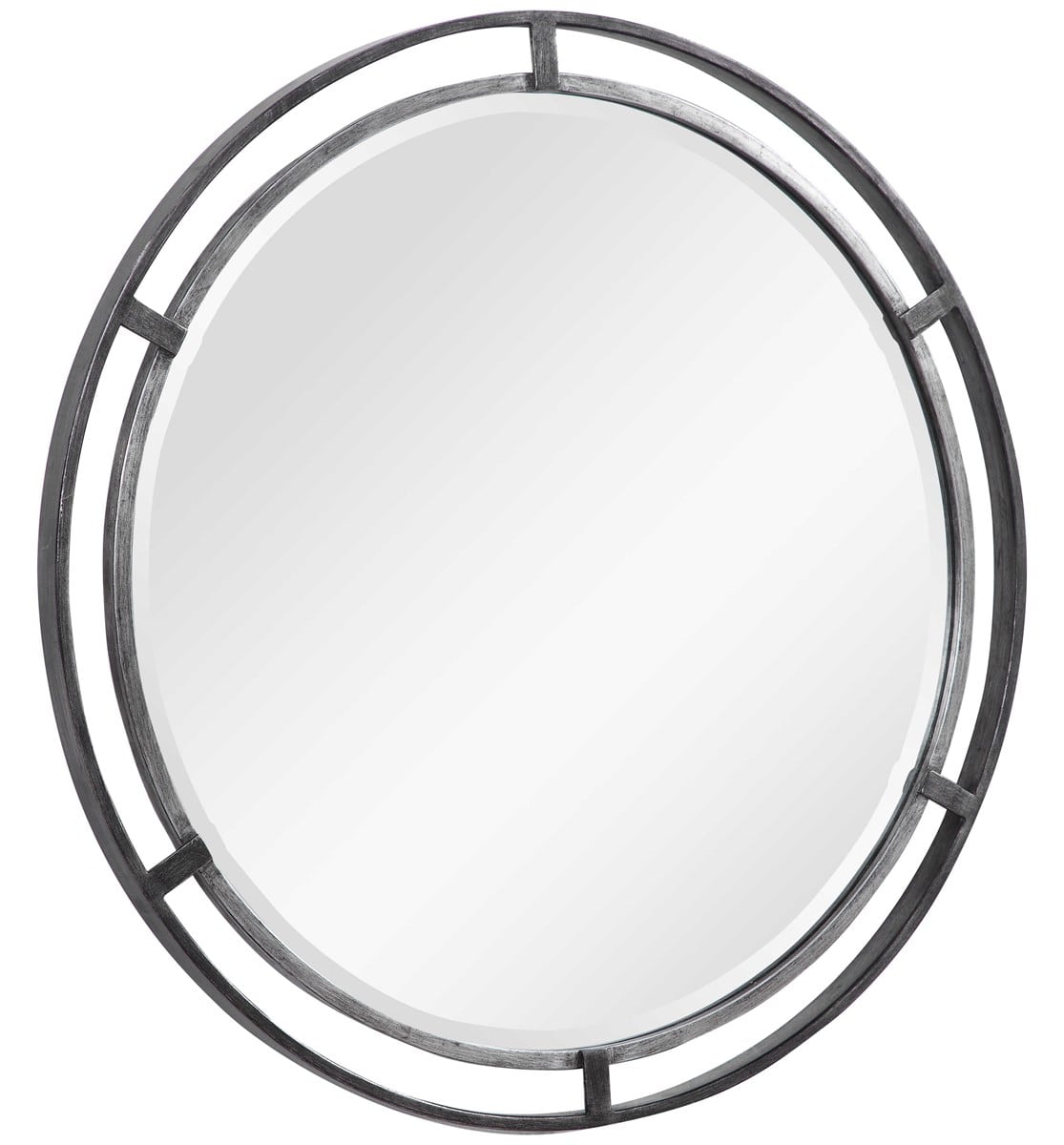 Light Silver Iron 3-dimensional Mirror By Modish Store | Mirrors | Modishstore - 4
