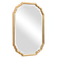 Metallic Gold Elegant Curved Corners Mirror By Modish Store | Mirrors | Modishstore - 2