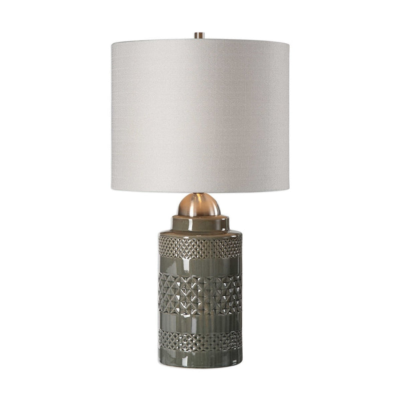 Mushroom Gray Ceramic Glaze Table Lamps By Modish Store | Table Lamps | Modishstore