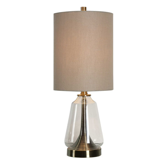 Clear Glass Antique Brass Table Lamps by Modish Store | Table Lamps | Modishstore