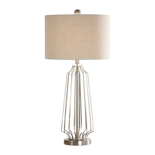 Brushed Nickel with a Crystal Table Lamps by Modish Store | Table Lamps | Modishstore