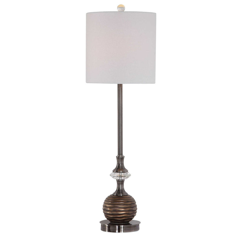 Brushed Nickel and Crystal Table Lamps by Modish Store | Table Lamps | Modishstore