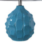 Scalloped Ceramic Light Blue Table Lamps by Modish Store | Table Lamps | Modishstore - 2