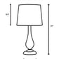 Scalloped Ceramic Light Blue Table Lamps by Modish Store | Table Lamps | Modishstore - 8