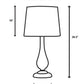 Scalloped Ceramic Bluish Gray Finish Table Lamp By Modish Store | Table Lamps | Modishstore - 3