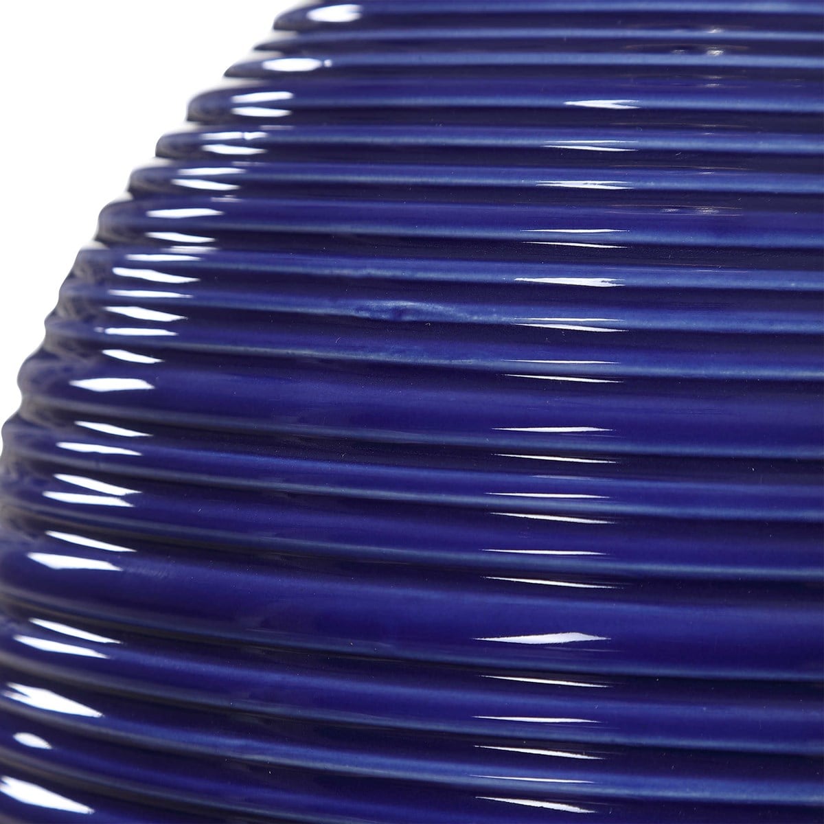 Rich Indigo Blue Ceramic Table Lamp By Modish Store | Table Lamps | Modishstore - 5