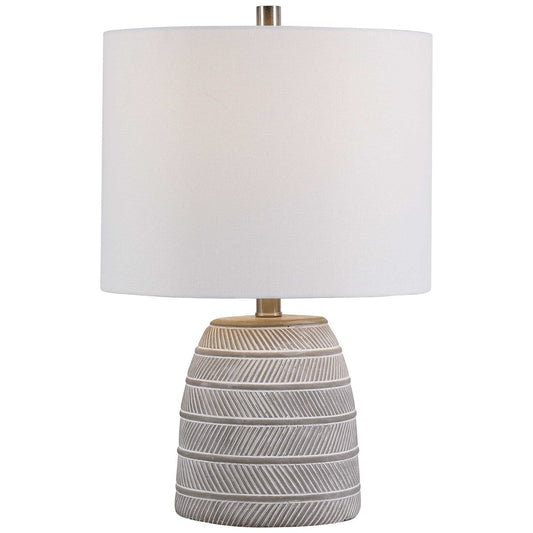 Light Beige Linen Fabric Table Lamps By Modish Store | Table Lamps | Modishstore