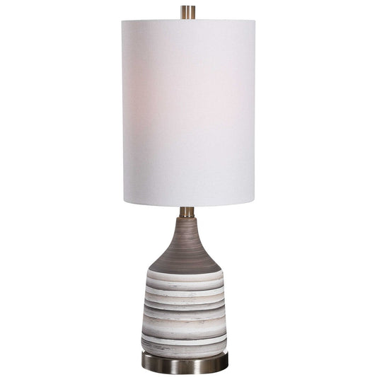 Charcoal, White and Tan Ceramic Table Lamps By Modish Store | Table Lamps | Modishstore