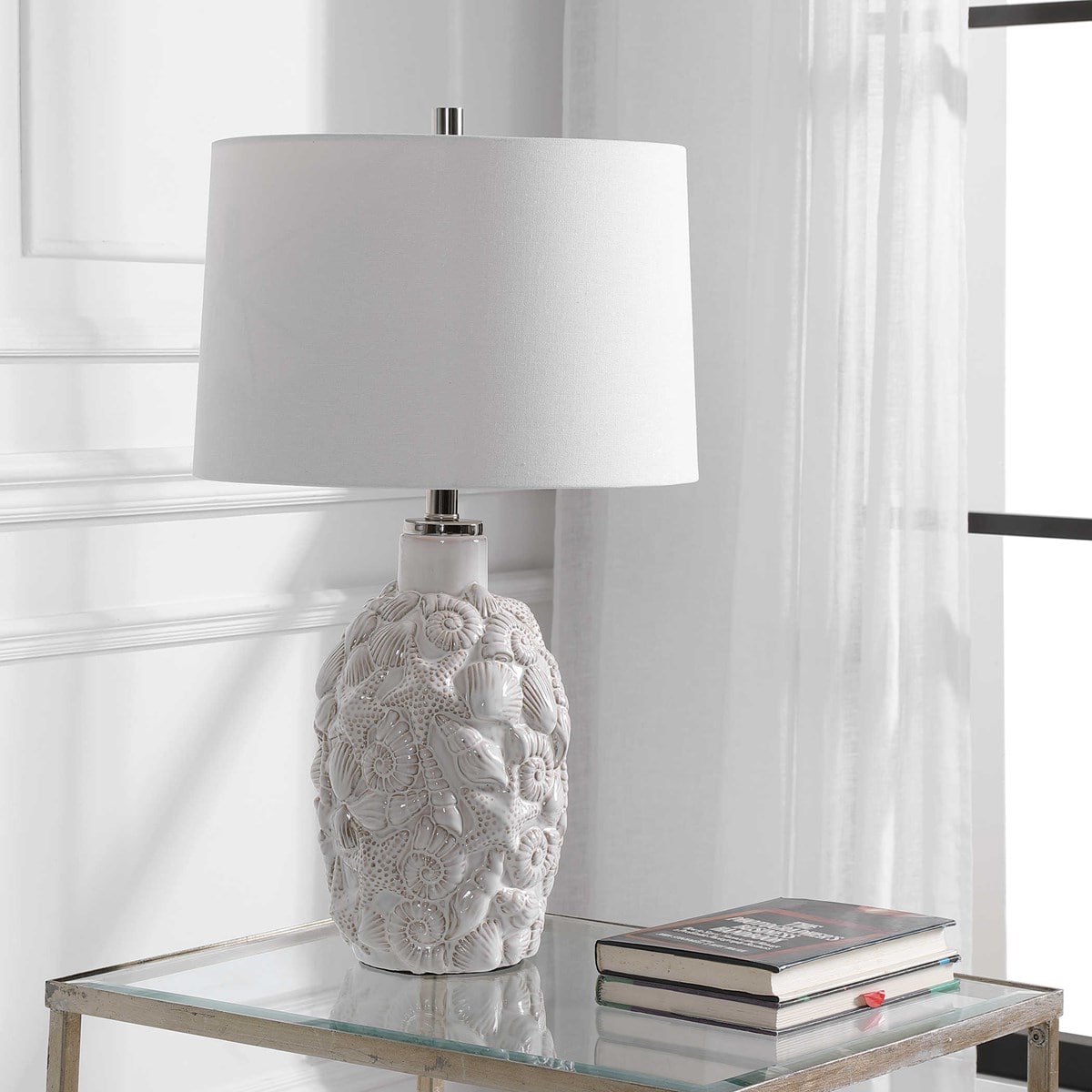 Modish Store White Ceramic Table Lamp | Table Lamps | Modishstore - 2