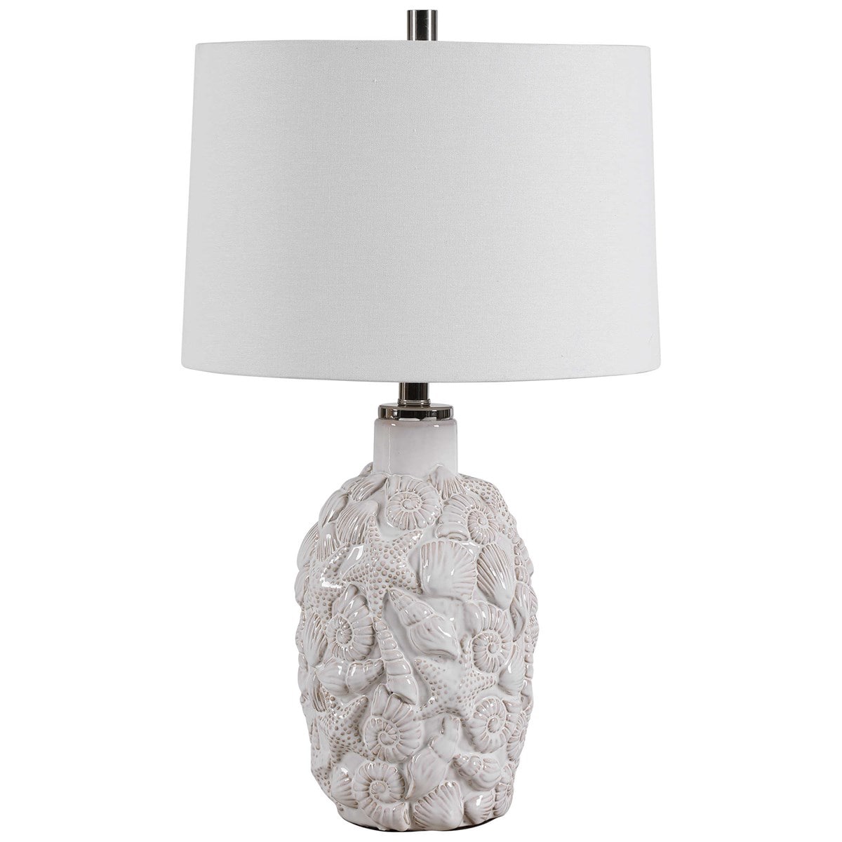 Modish Store White Ceramic Table Lamp | Table Lamps | Modishstore - 3