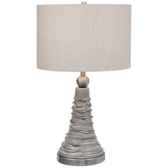 Dove Gray Ceramic Table Lamp by Modish Store