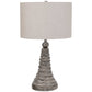 Dove Gray Ceramic Table Lamp by Modish Store | Table Lamps | Modishstore - 3