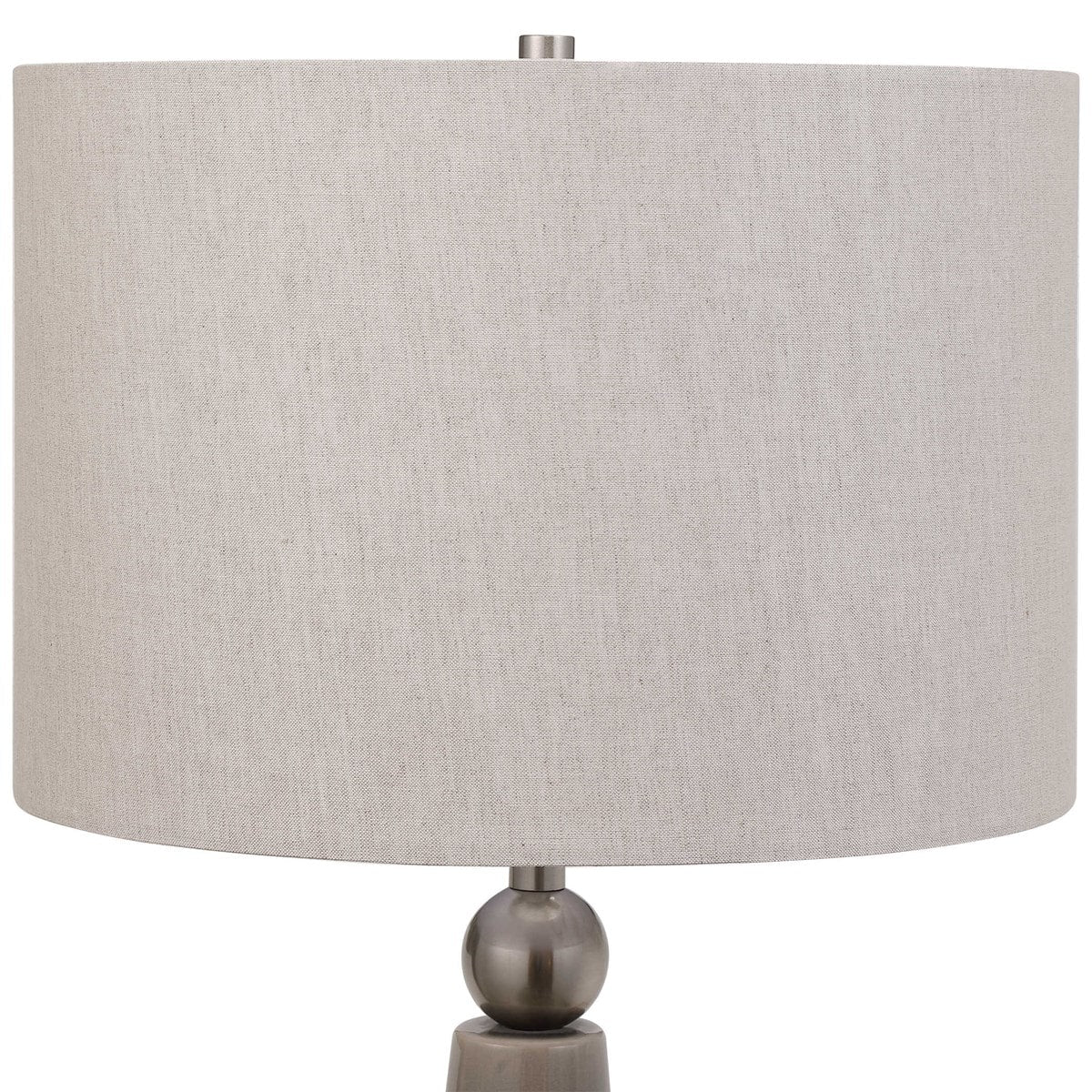 Dove Gray Ceramic Table Lamp by Modish Store | Table Lamps | Modishstore - 4
