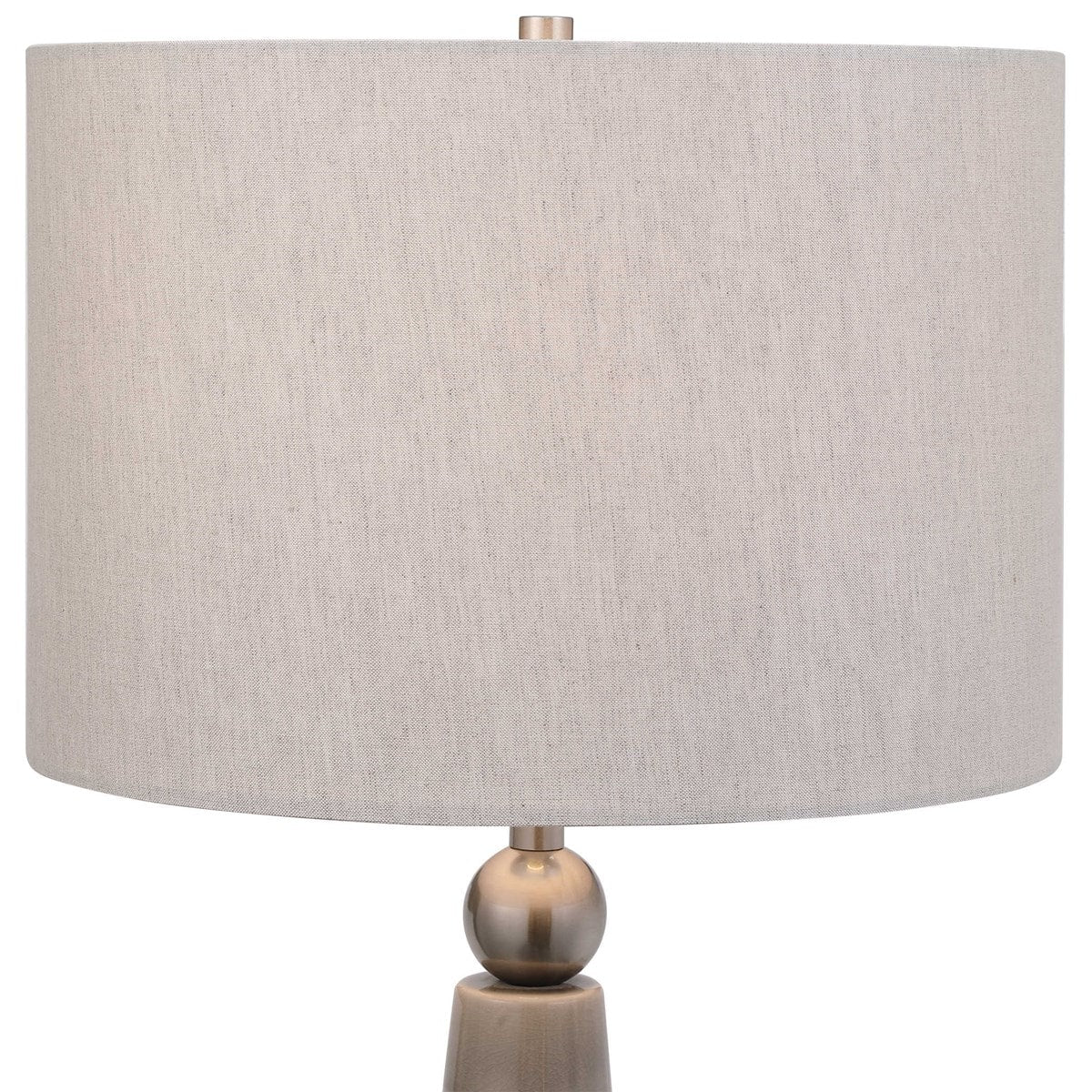 Dove Gray Ceramic Table Lamp by Modish Store | Table Lamps | Modishstore - 5
