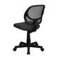 Low Back Gray Mesh Swivel Task Office Chair With Curved Square Back By Flash Furniture | Office Chairs | Modishstore - 3