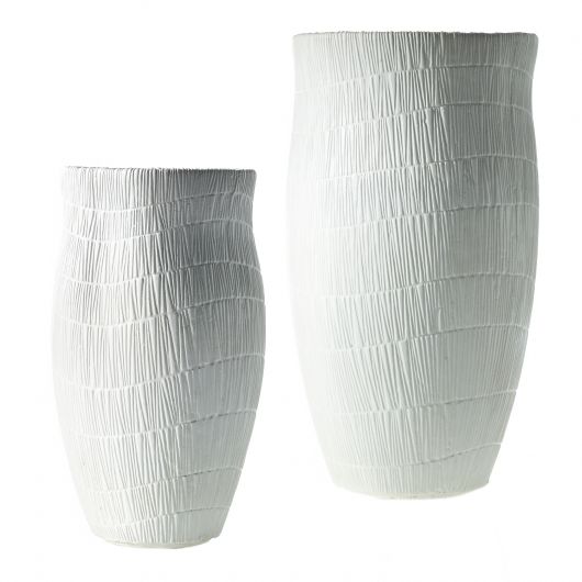 Wai White Concrete Tall Planter By Accent Decor | Planters, Troughs & Cachepots | Modishstore - 2