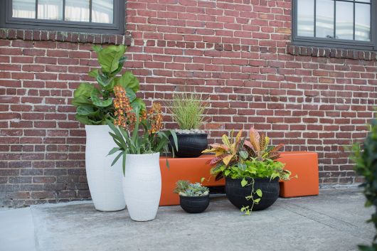 Wai White Concrete Tall Planter By Accent Decor | Planters, Troughs & Cachepots | Modishstore - 3