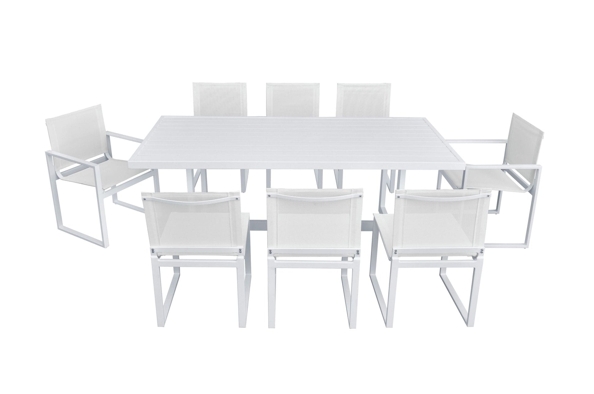 Renava Wake - Modern White Outdoor Dining Table-2