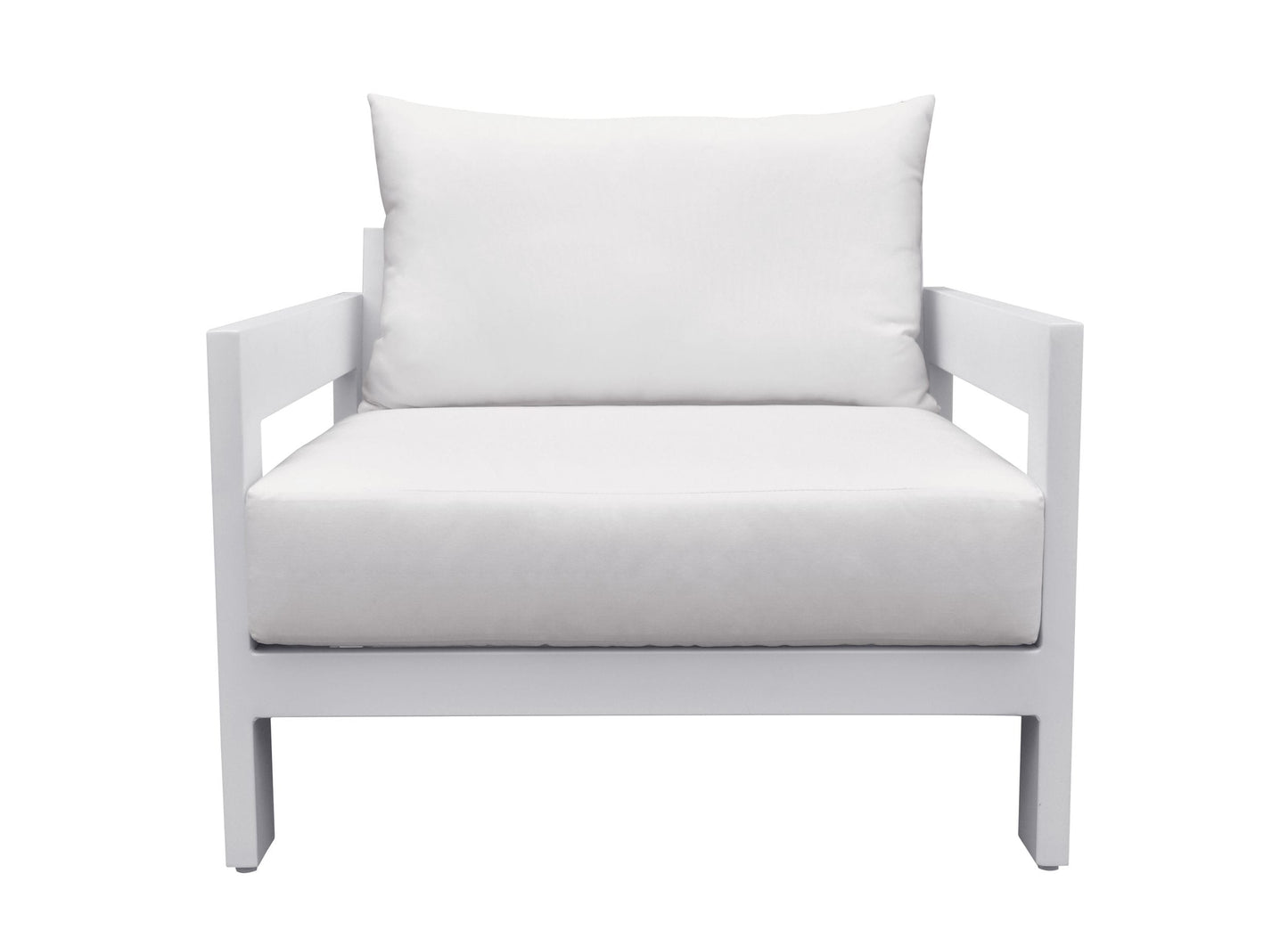 Renava Wake - Modern White Outdoor Lounge Chair-4