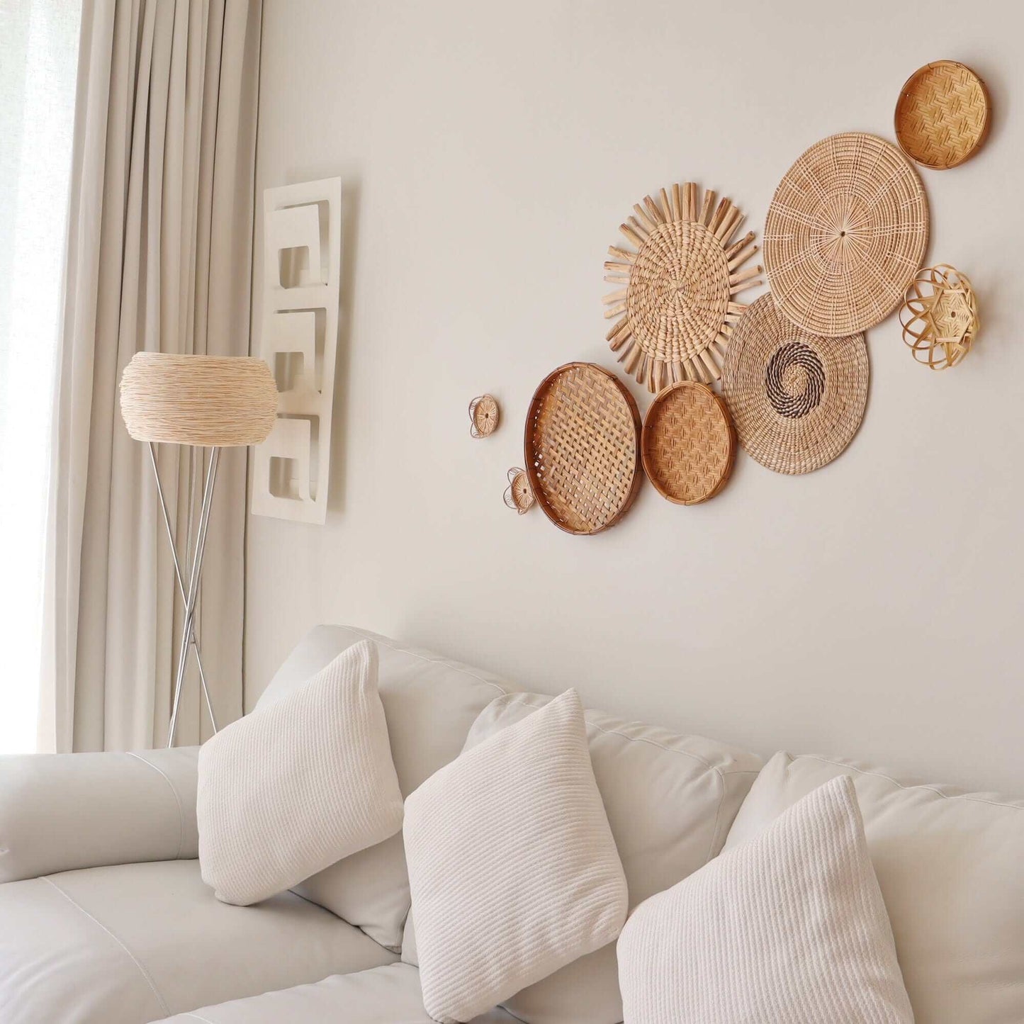 A Pa - Boho Wall Art DeCor Hanging (Set Of 9) By Thaihome | Wall Decor | Modishstore