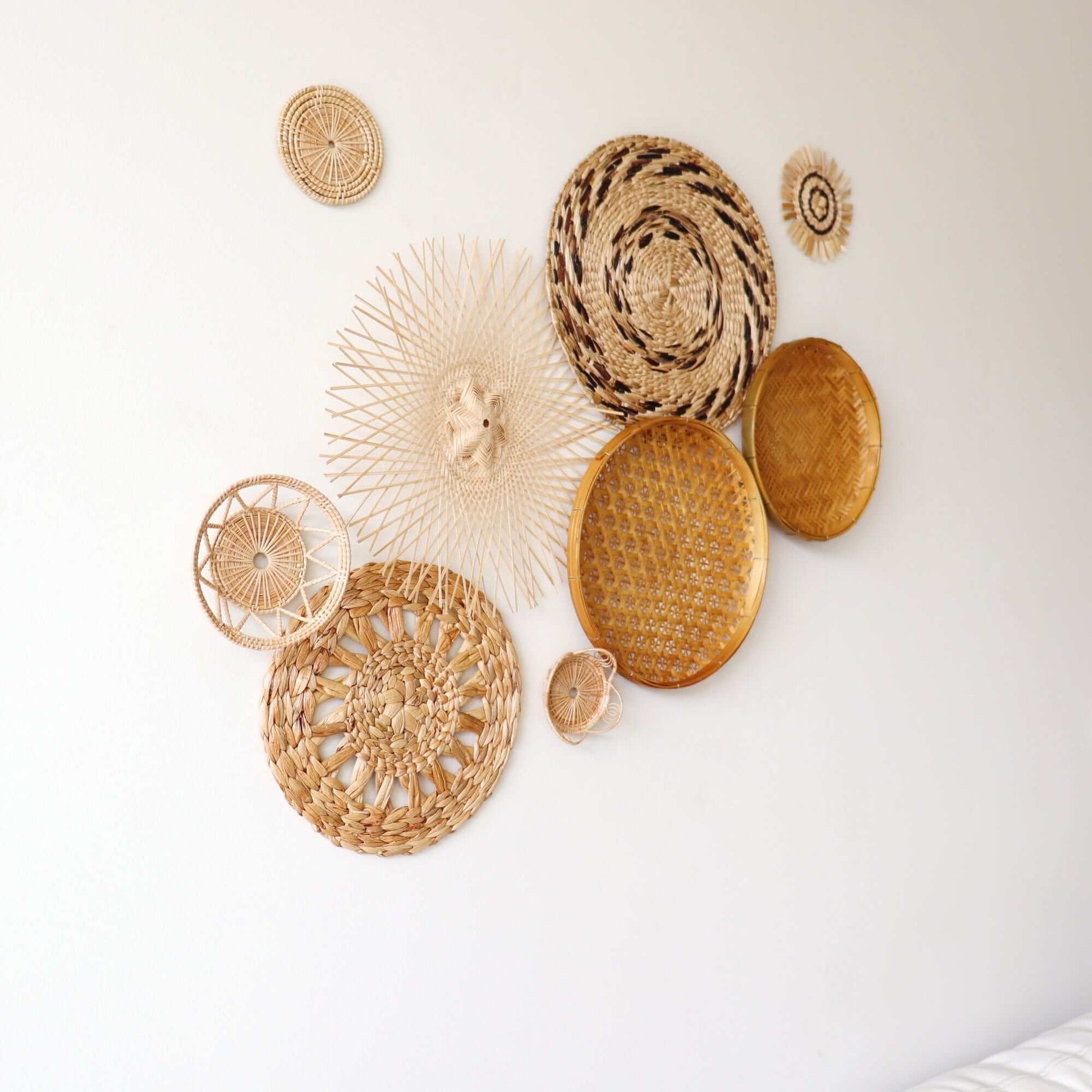 Da Nuch - Wall Hanging Art DeCor Set Of 9 By Thaihome | Wall Decor | Modishstore - 5