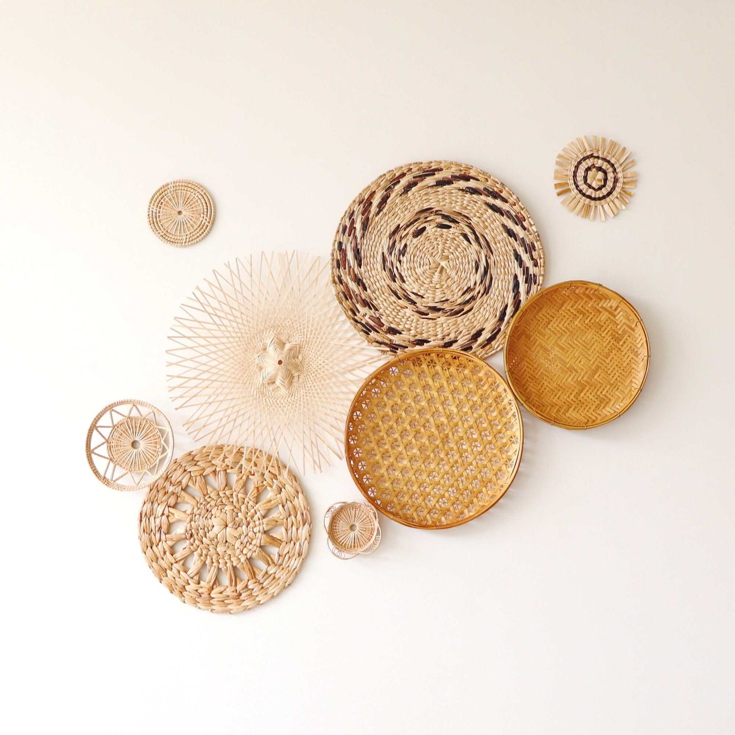 Da Nuch - Wall Hanging Art DeCor Set Of 9 By Thaihome | Wall Decor | Modishstore - 2