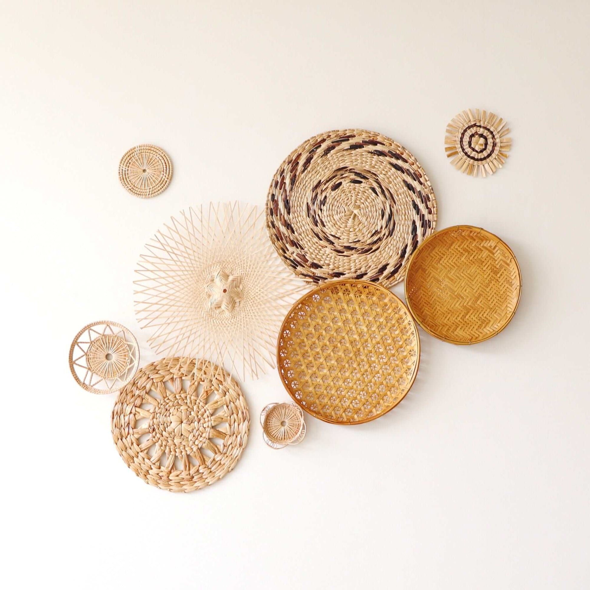 Da Nuch - Wall Hanging Art DeCor Set Of 9 By Thaihome | Wall Decor | Modishstore - 2
