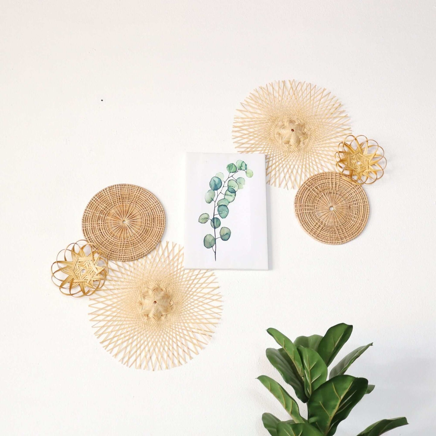 Ing Fah - Wall Hanging Art Decor Set By Thaihome | Wall Decor | Modishstore