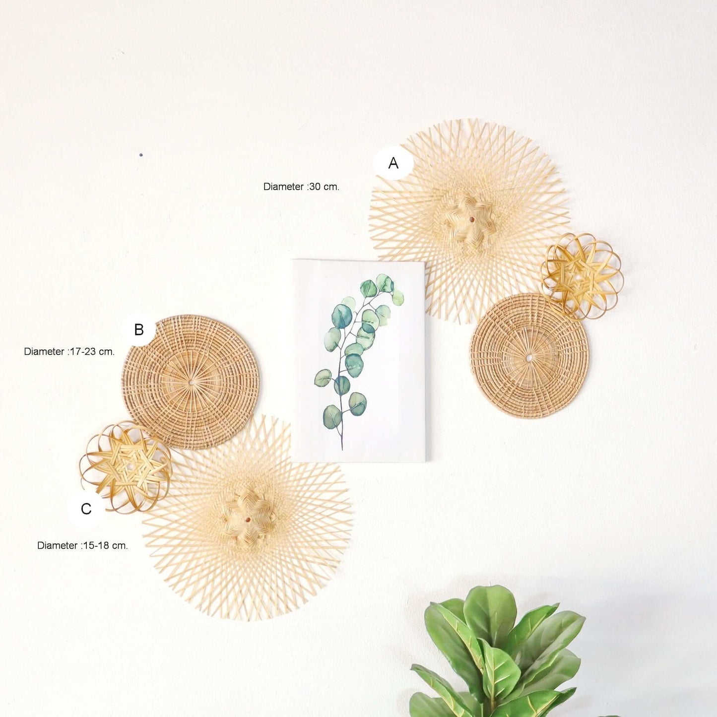 Ing Fah - Wall Hanging Art Decor Set By Thaihome | Wall Decor | Modishstore - 2