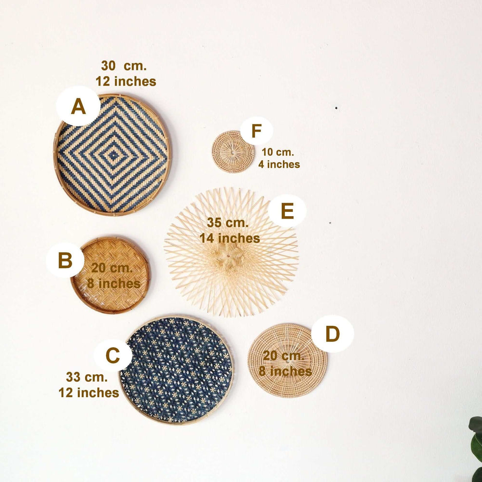 Jong Luck - Wall Art Decor Hanging (Set Of 6) By Thaihome | Wall Decor | Modishstore - 2