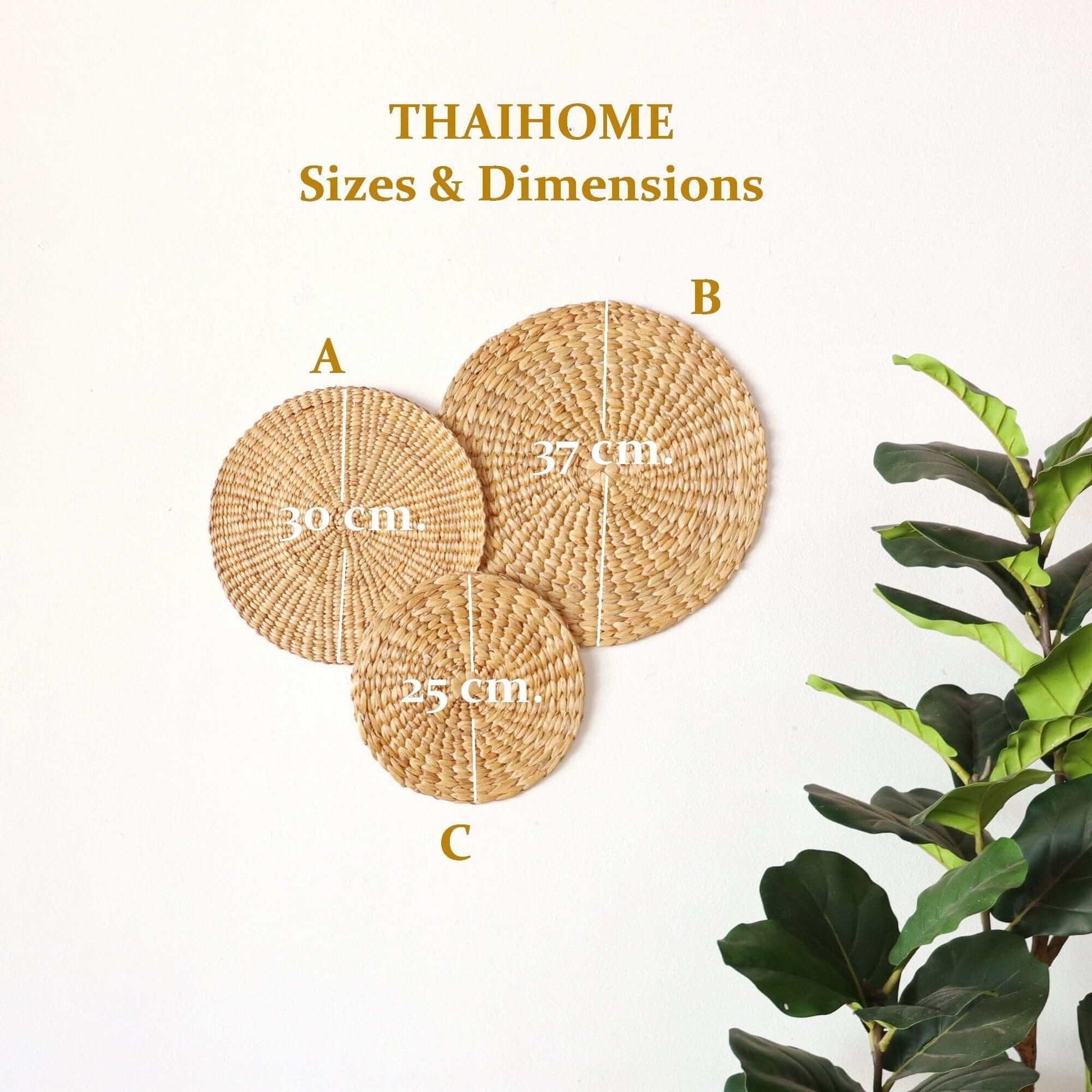 Kan Nat Tha - Wall Hanging DeCor Set Of 3 By Thaihome | Wall Decor | Modishstore - 2