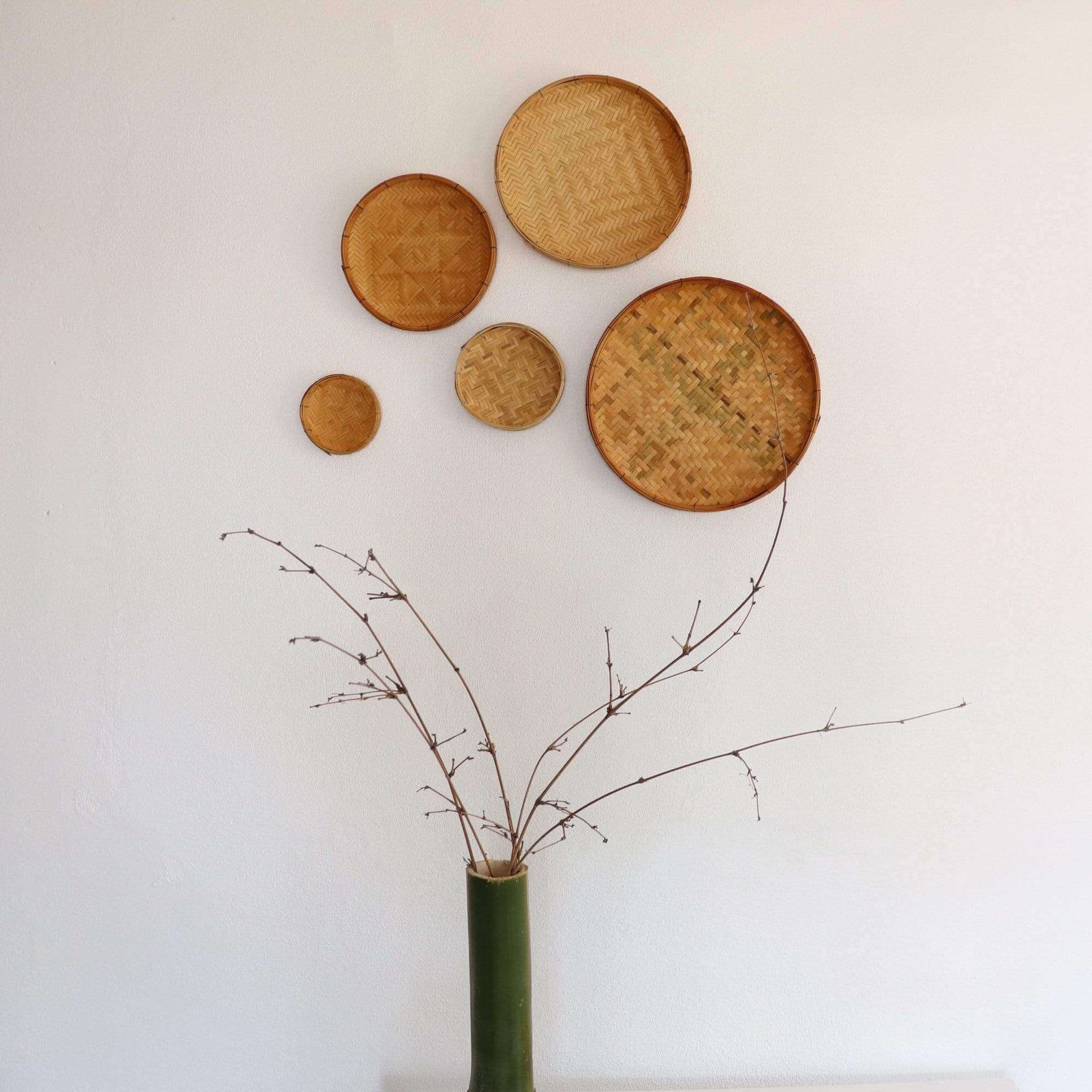 Nara - Bamboo Wall Hanging Art  Decor Set Of 5 By Thaihome | Wall Decor | Modishstore - 6
