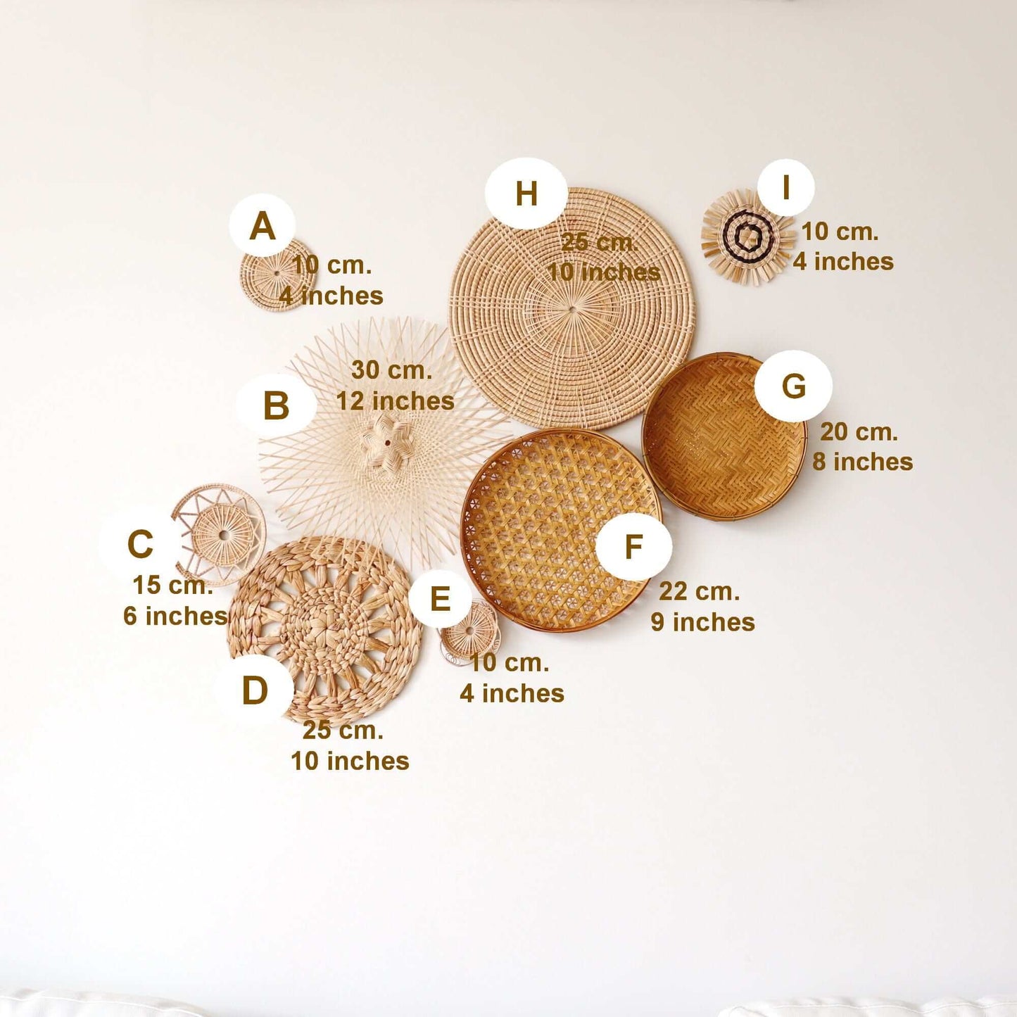 Non Ti Wat - Wall Hanging Art DeCor (Set Of 9) By Thaihome | Wall Decor | Modishstore - 2