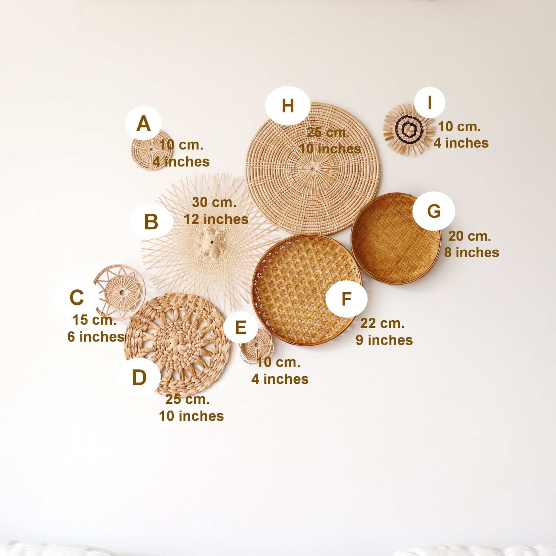 Non Ti Wat - Wall Hanging Art DeCor (Set Of 9) By Thaihome | Wall Decor | Modishstore - 2