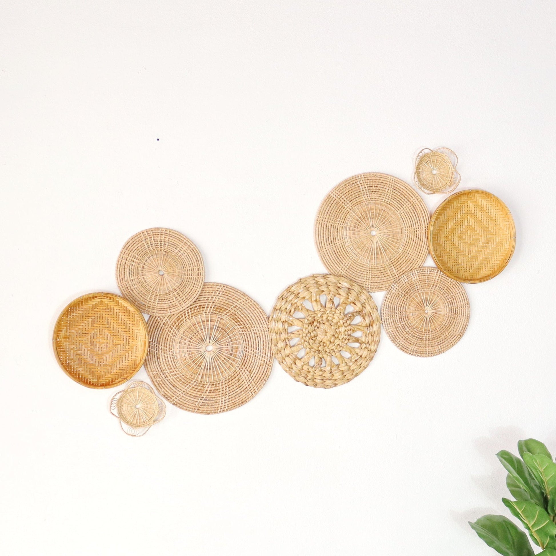 Pa Vi Ka -  Wall Hanging DeCor Set Of 9 By Thaihome | Wall Decor | Modishstore - 4