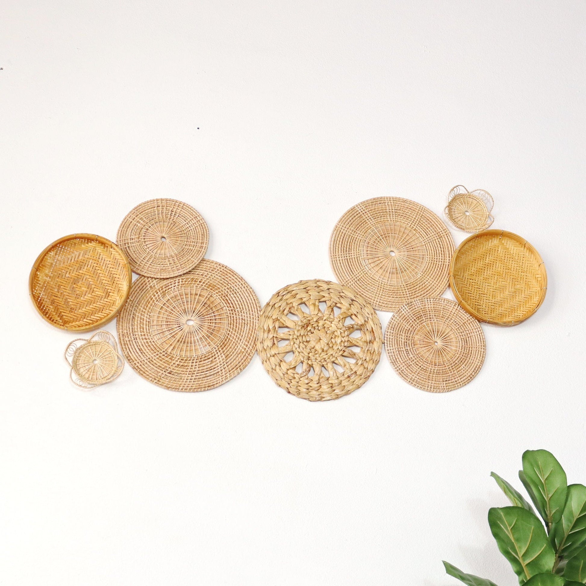 Pa Vi Ka -  Wall Hanging DeCor Set Of 9 By Thaihome | Wall Decor | Modishstore - 3