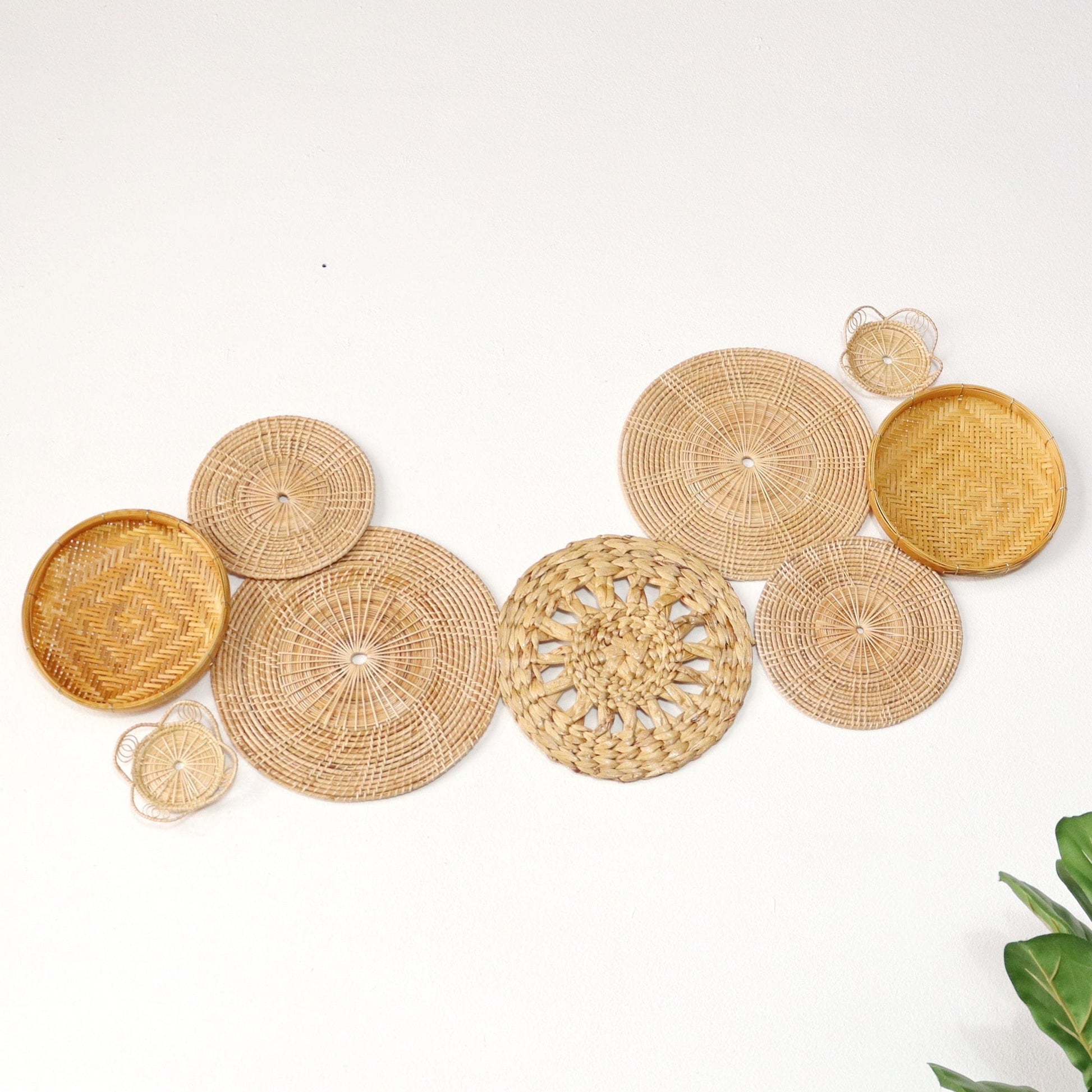 Pa Vi Ka -  Wall Hanging DeCor Set Of 9 By Thaihome | Wall Decor | Modishstore - 6